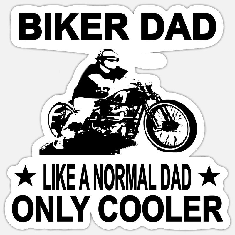 Motorcycle - Sticker size S (10 x 10 cm) - white matte