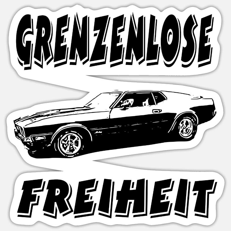 Auto - Sticker Größe S (10 x 10 cm) - Mattweiß