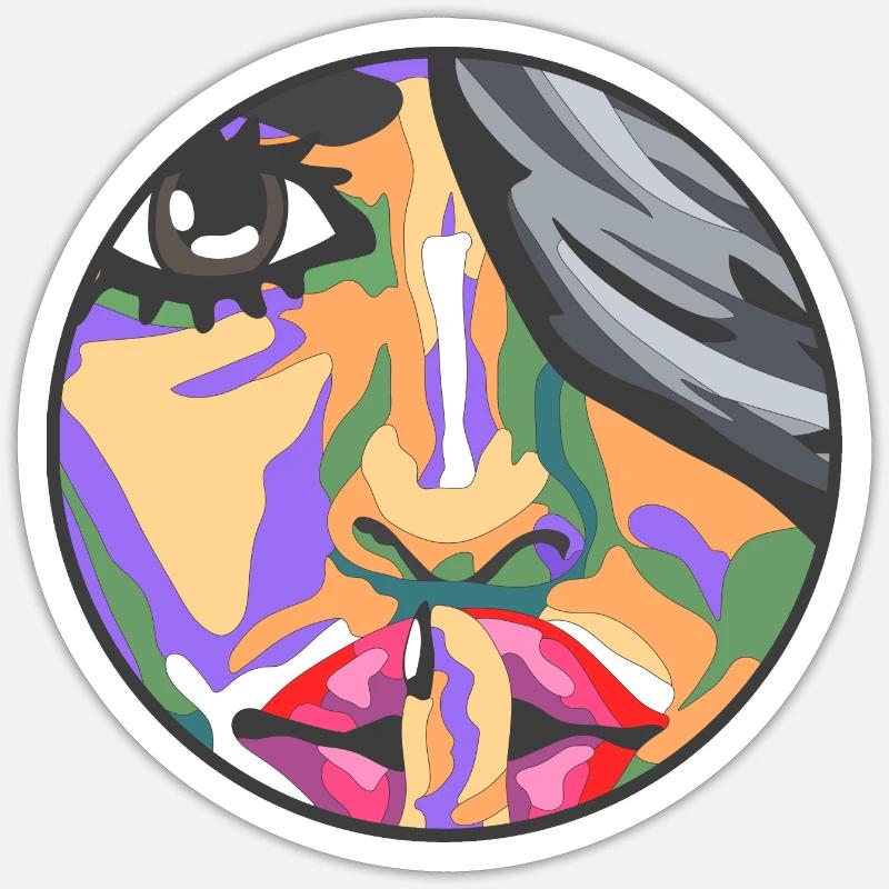 Silent Face - Shut up Sticker size S (10 x 10 cm)