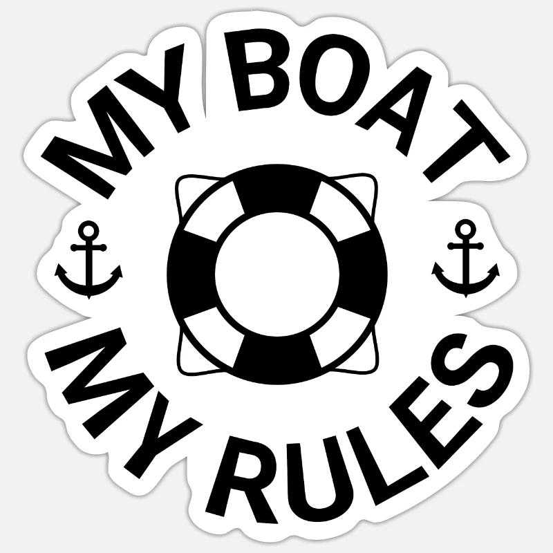 Boot - Sticker Größe S (10 x 10 cm) - Mattweiß