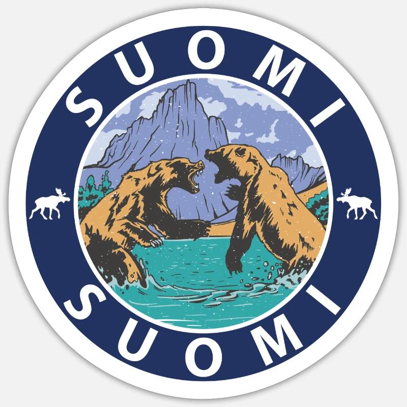 Finnland Sticker Größe S (10 x 10 cm)