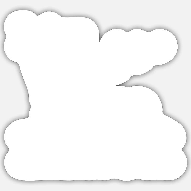 J’utilise Linux - Sticker taille S (10 x 10 cm) - blanc mat
