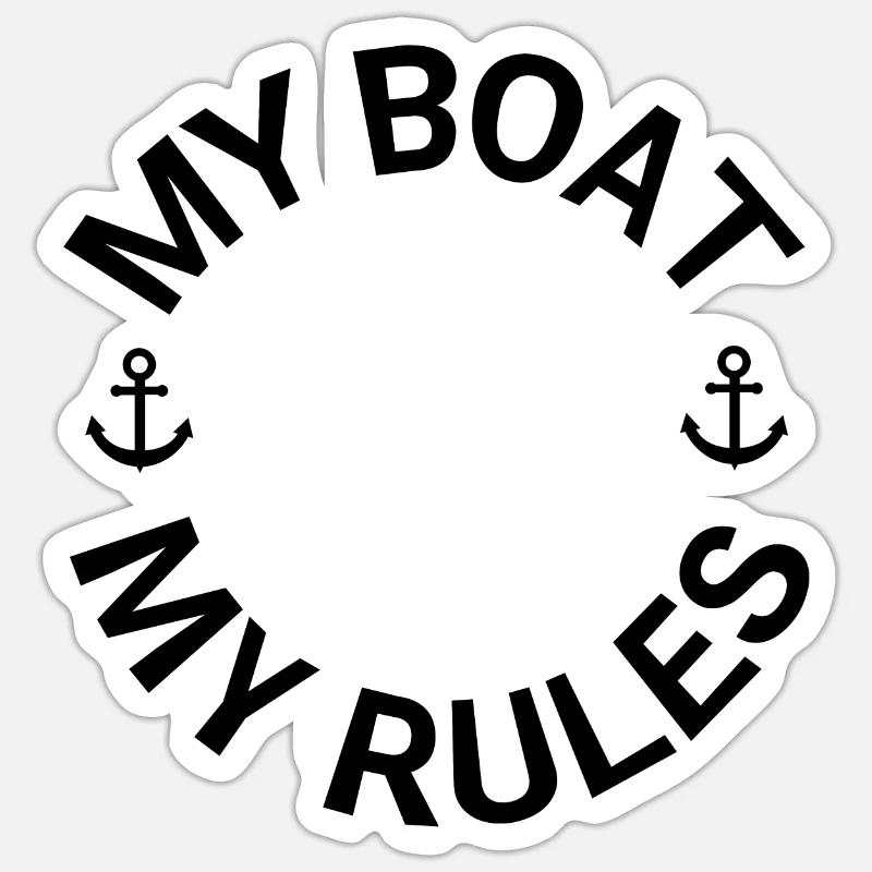 Boot - Sticker Größe S (10 x 10 cm) - Mattweiß
