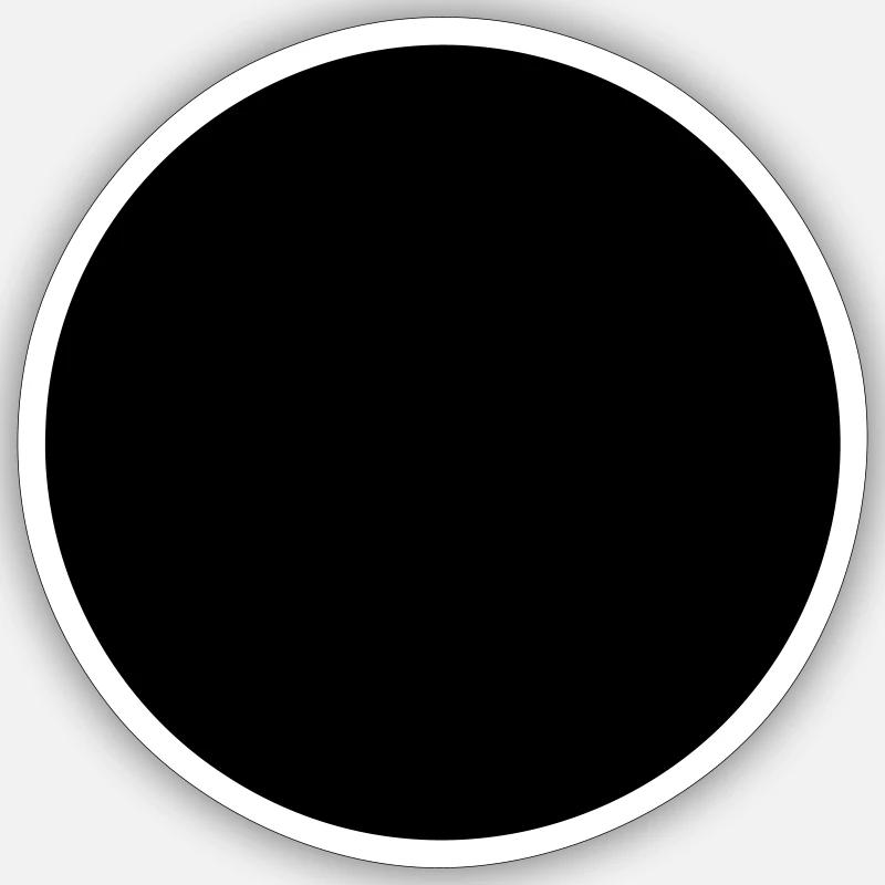 Point - Sticker taille S (10 x 10 cm) - blanc mat