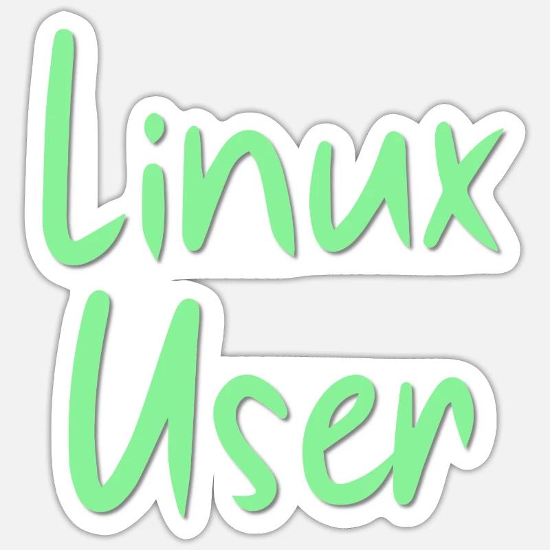 Linux Users Sticker size S (10 x 10 cm)