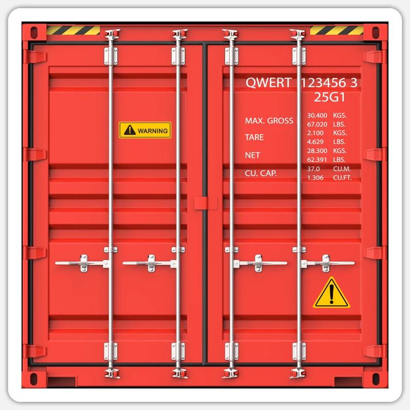 Container Sticker Größe S (10 x 10 cm)