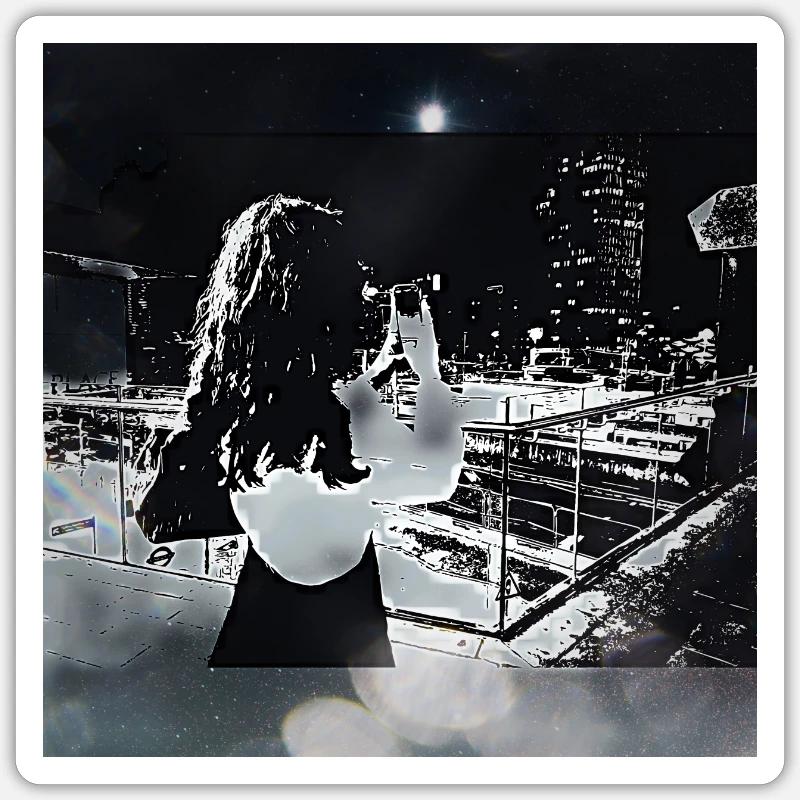 Moonlight Wanderer Sticker size S (10 x 10 cm)