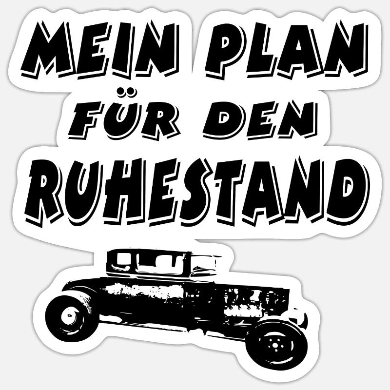 Auto - Sticker Größe S (10 x 10 cm) - Mattweiß