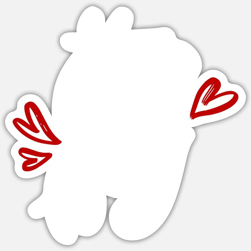 c’est un garçon est un garçon enceinte Sticker taille S (10 x 10 cm)