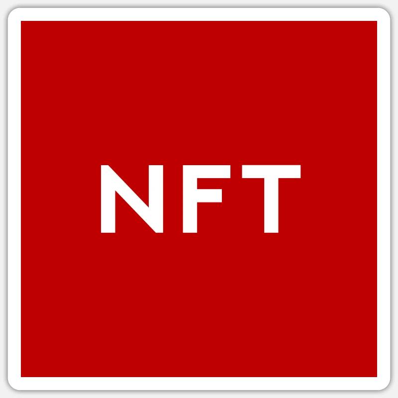 NFT - Sticker taille S (10 x 10 cm) - blanc mat