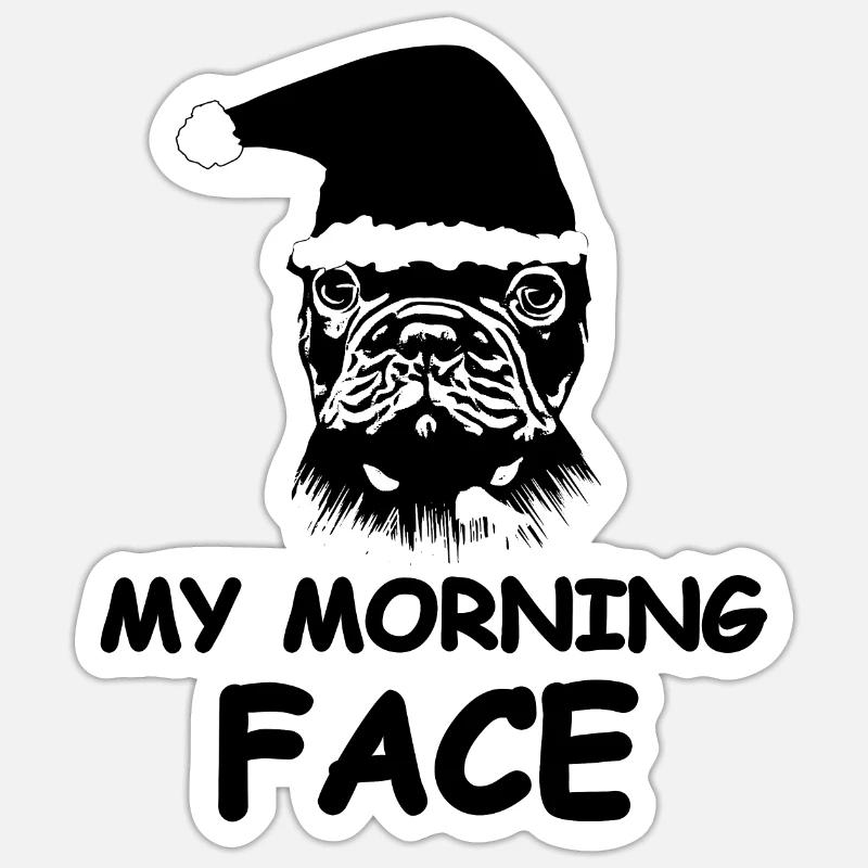 Dog - Sticker size S (10 x 10 cm) - white matte