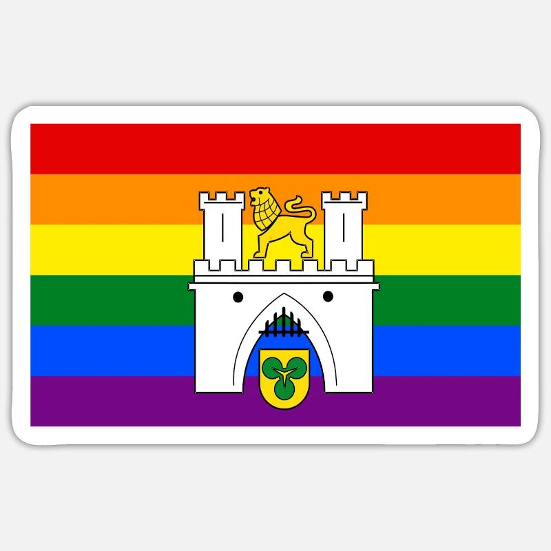 Rainbow Hannover Sticker Größe S (10 x 10 cm)