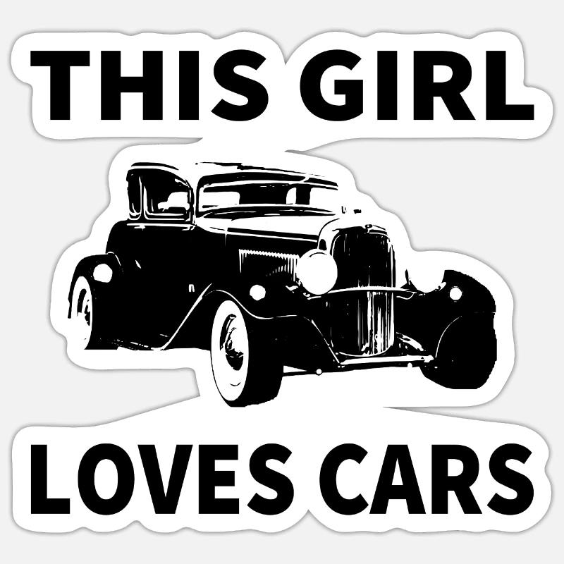 Auto - Sticker Größe S (10 x 10 cm) - Mattweiß