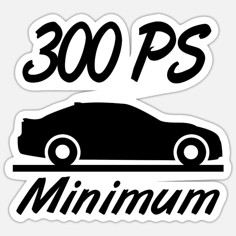 Auto - Sticker Größe S (10 x 10 cm) - Mattweiß