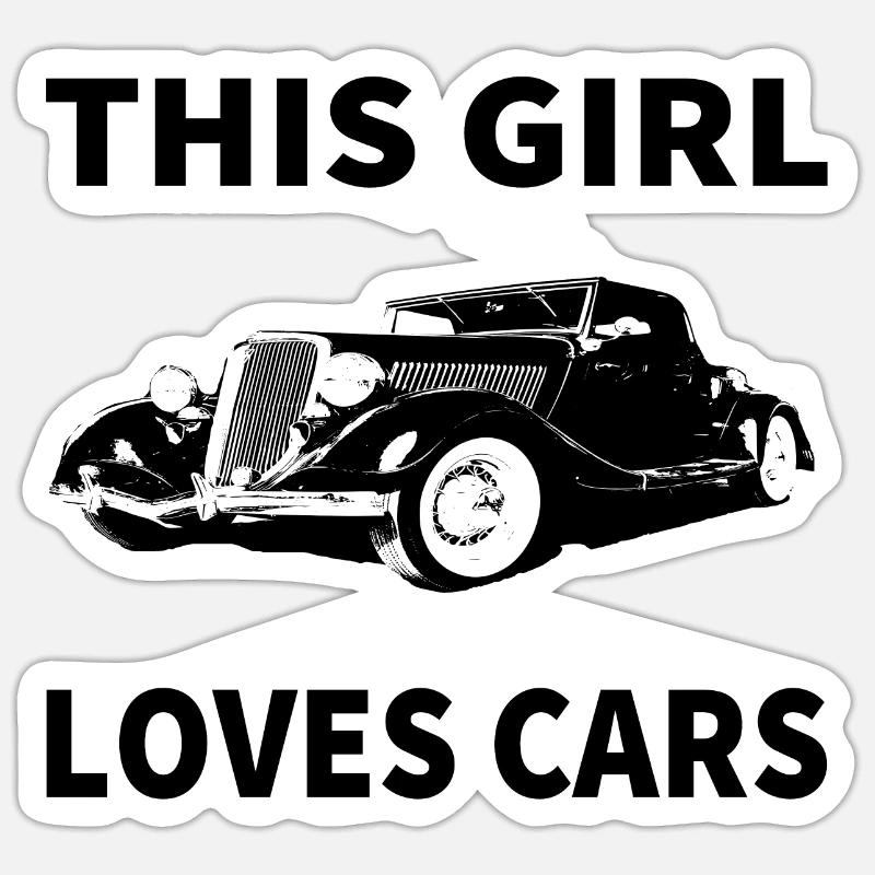 Auto - Sticker Größe S (10 x 10 cm) - Mattweiß