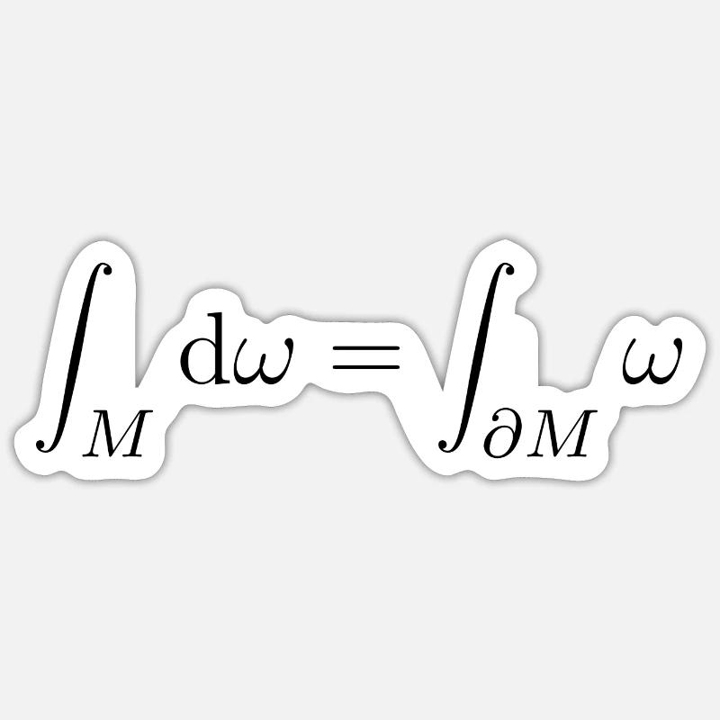 Analyse vectorielle du théorème intégral Sticker taille S (10 x 10 cm)