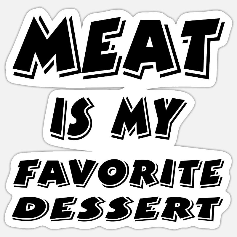 Fleisch Sticker Größe S (10 x 10 cm)