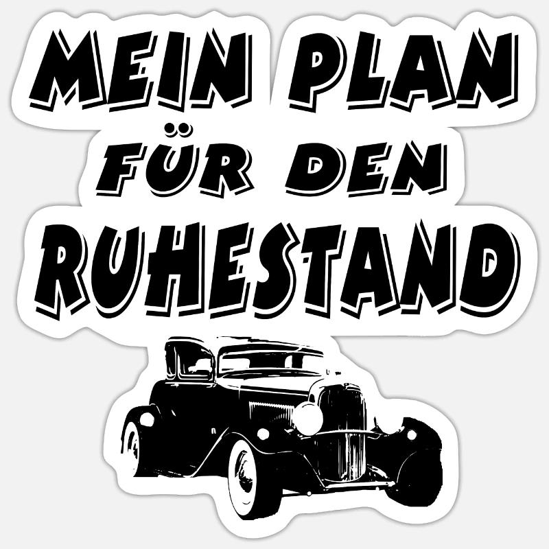 Auto - Sticker Größe S (10 x 10 cm) - Mattweiß