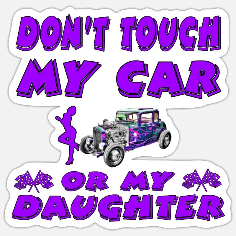 Auto - Sticker Größe S (10 x 10 cm) - Mattweiß