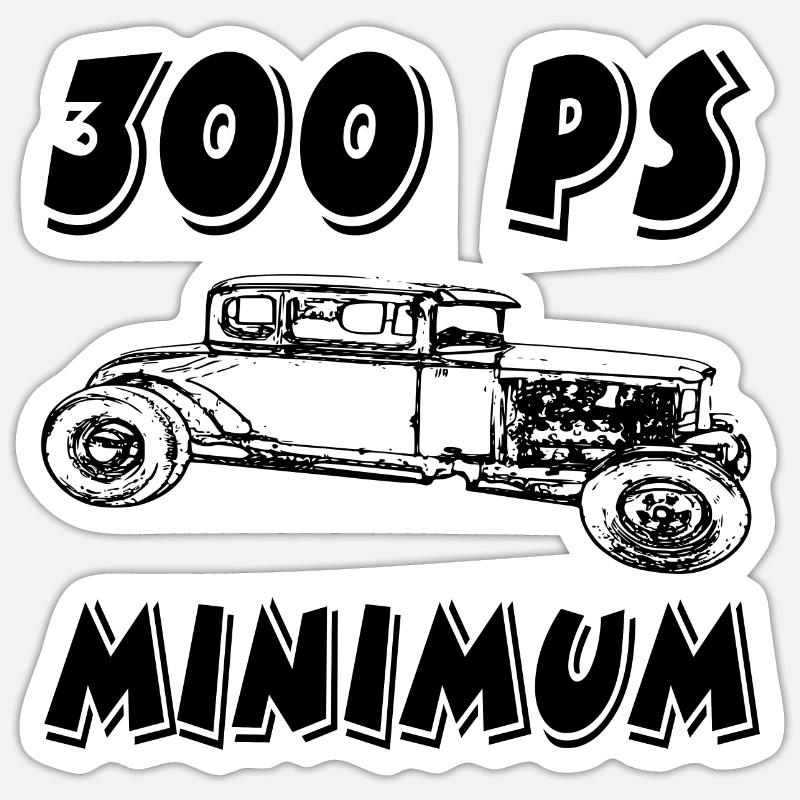 Auto - Sticker Größe S (10 x 10 cm) - Mattweiß