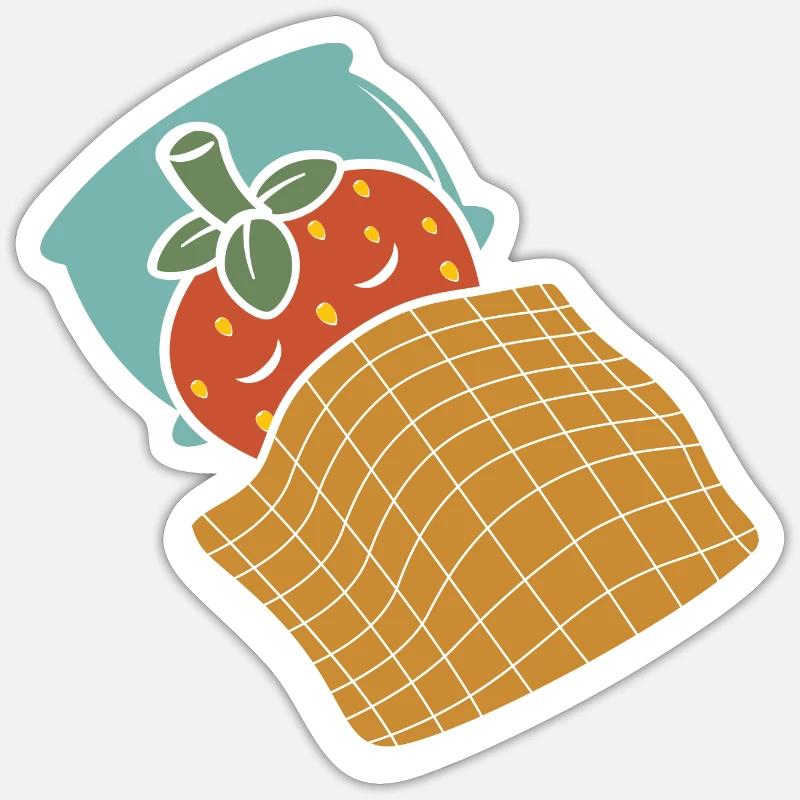 Lazy - Sticker size S (10 x 10 cm) - white matte