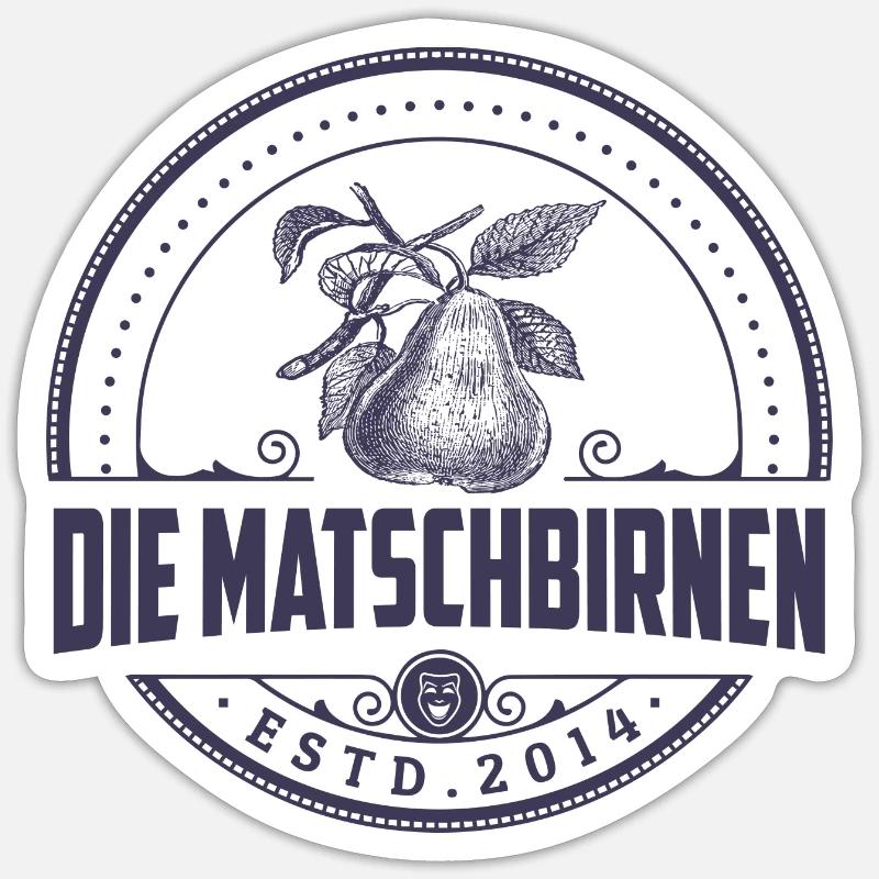 Matschbirnen einfarbig 1 Sticker Größe S (10 x 10 cm)