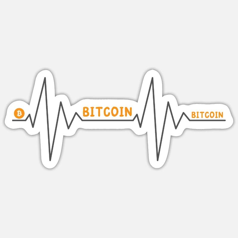 Le Bitcoin - Sticker taille S (10 x 10 cm) - blanc mat