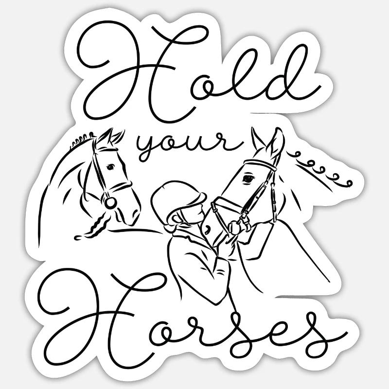 Immer mit der Ruhe - Sticker Größe S (10 x 10 cm) - Mattweiß