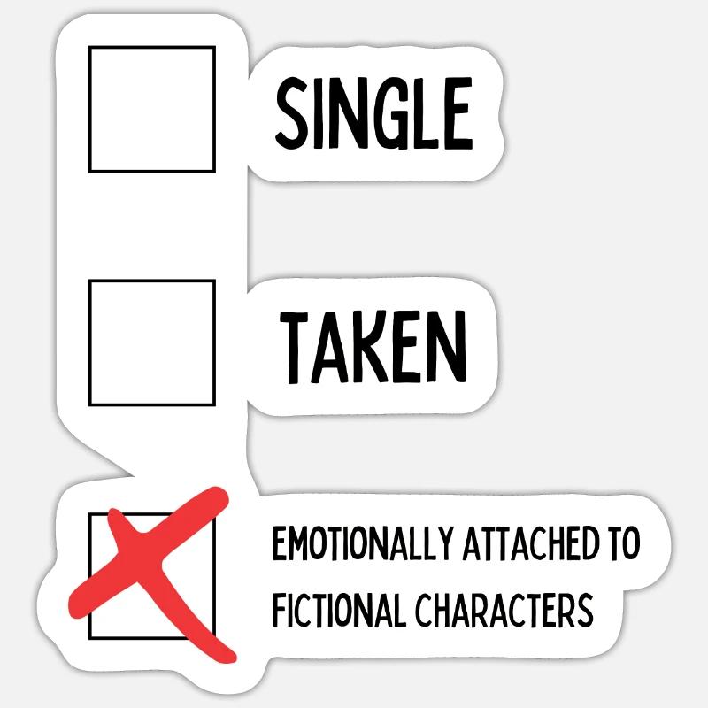 Fictional characters Sticker size S (10 x 10 cm)