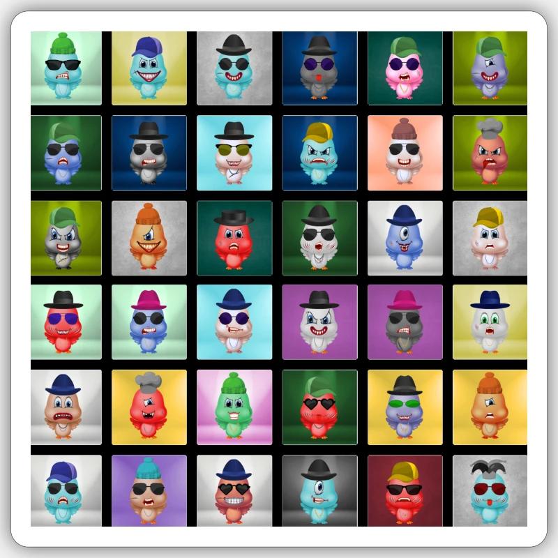 Sticker Größe S (10 x 10 cm) - 
