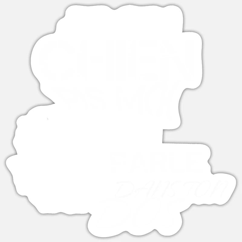 MON CHIEN PIS MOI - Sticker taille S (10 x 10 cm) - blanc mat