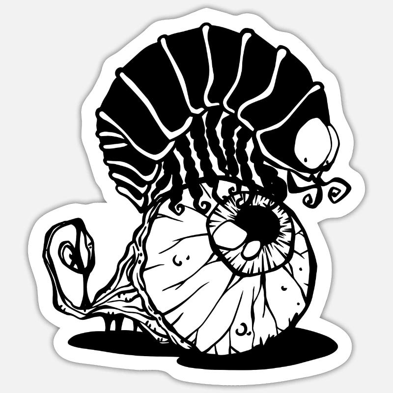 Scary beetle - Sticker size S (10 x 10 cm) - white matte