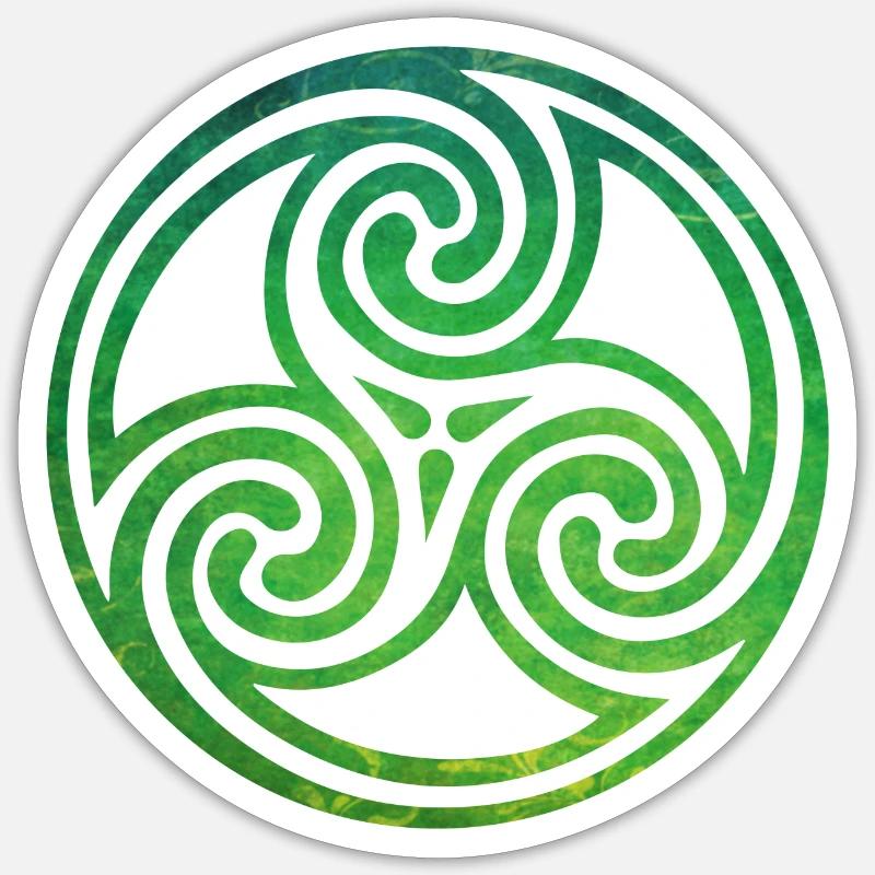 Celtic Knot - Sticker Größe S (10 x 10 cm) - Mattweiß