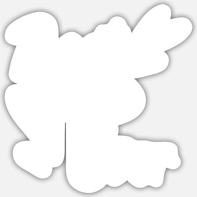 Best dad ever - Sticker Größe S (10 x 10 cm) - Mattweiß