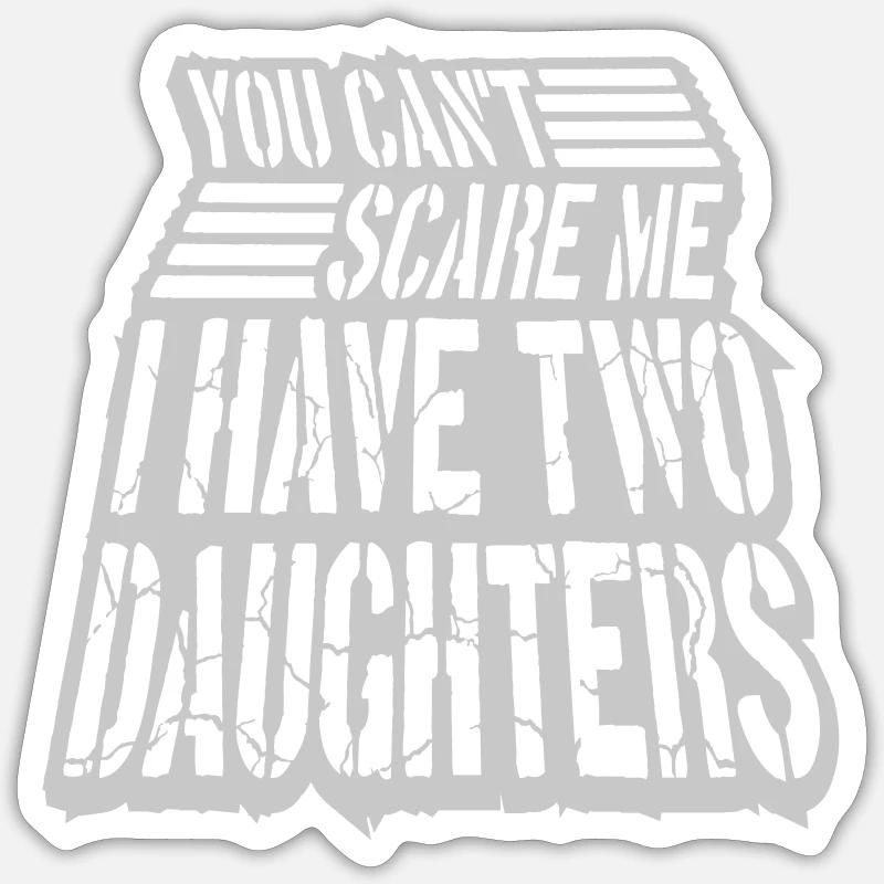 I have two daughters - Sticker size S (10 x 10 cm) - white matte