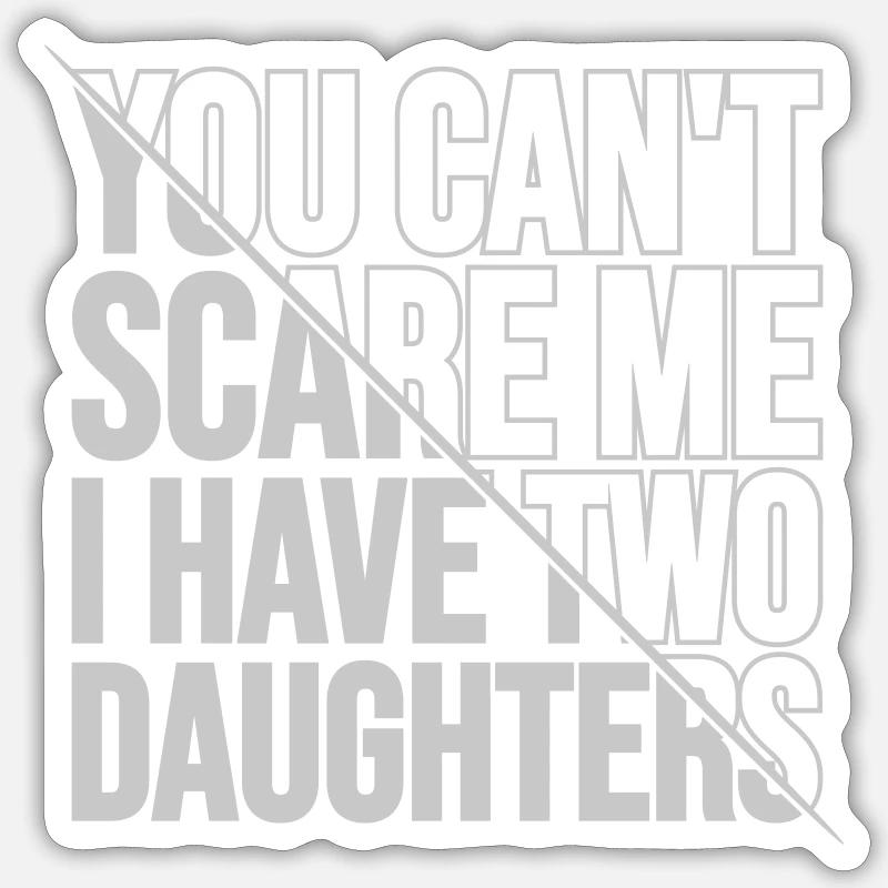 I have two daughters - Sticker size S (10 x 10 cm) - white matte