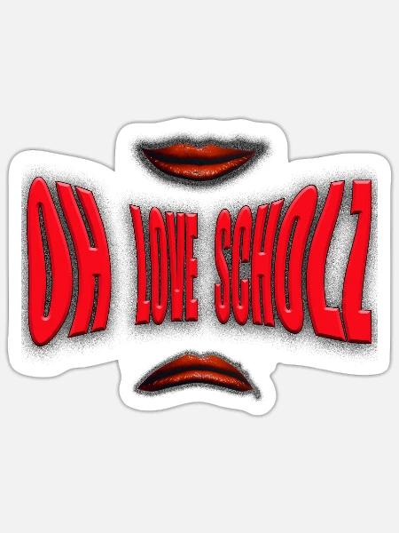 Scholzism; oh love Scholz; Bundeskanzler; Humor: - Sticker Größe S (10 x 10 cm) - Mattweiß