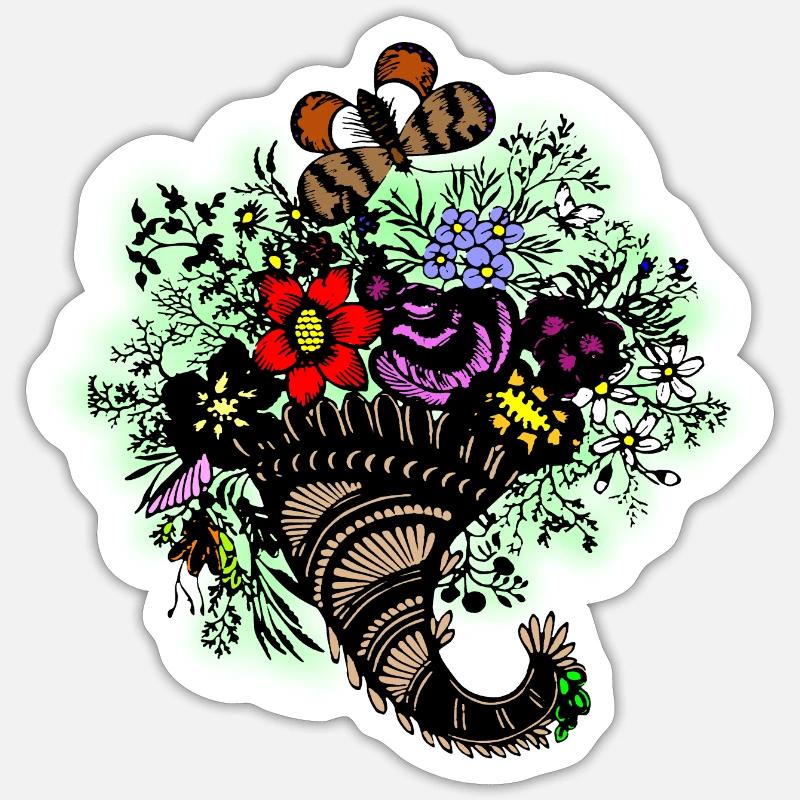 Cornucopia Sticker size S (10 x 10 cm)