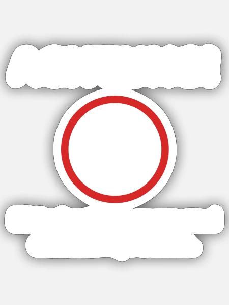 50. Geburtstag Witzige Sprüche - Sticker Größe S (10 x 10 cm) - Mattweiß