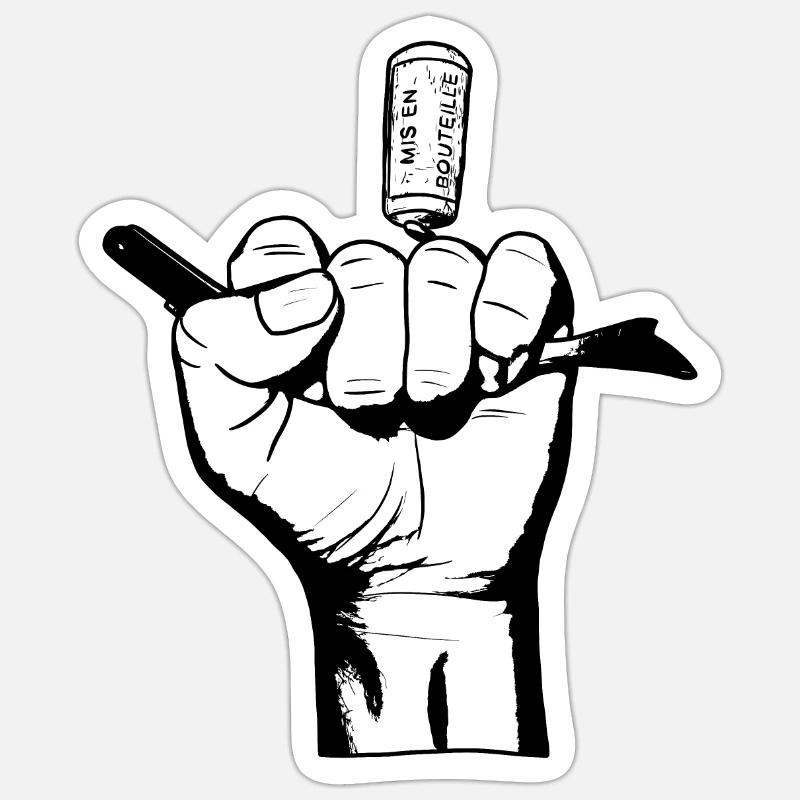 Bad boy with corkscrew Sticker size S (10 x 10 cm)