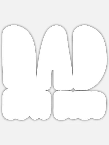 Dad est 2020 - Sticker Größe S (10 x 10 cm) - Mattweiß