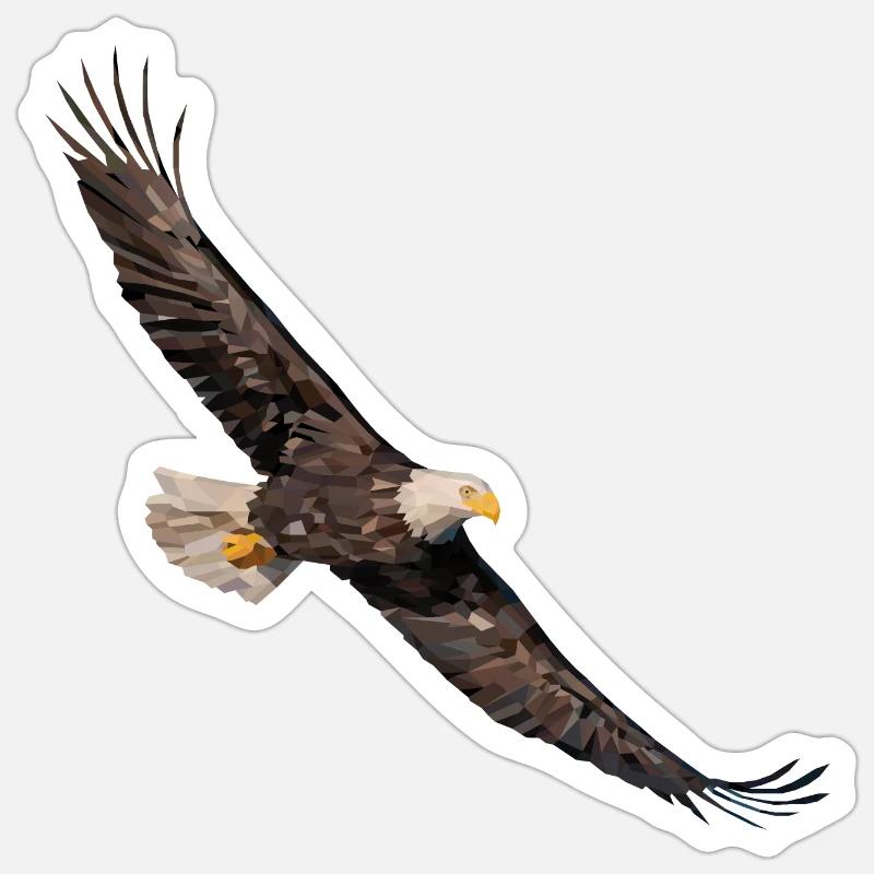 Bald Eagle - Sticker size S (10 x 10 cm) - white matte