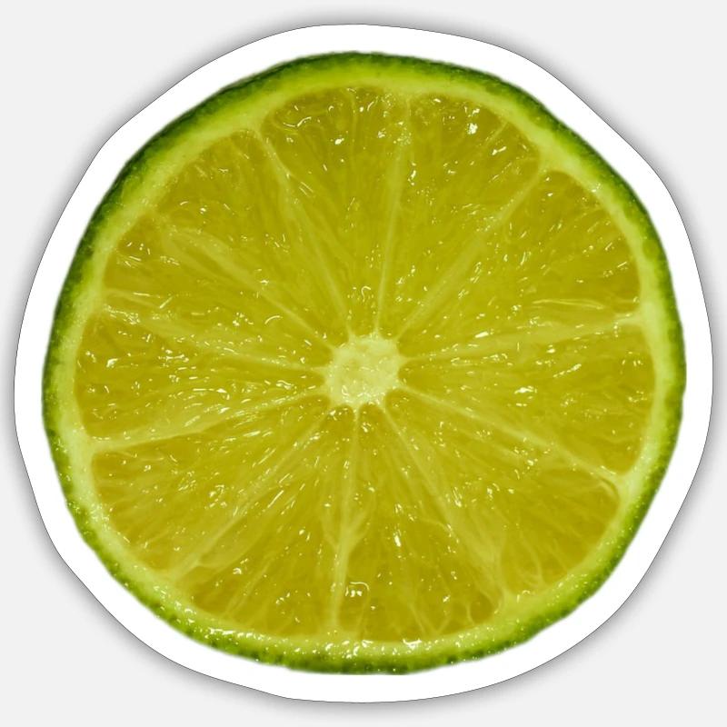 Lime Slice Sticker size S (10 x 10 cm)