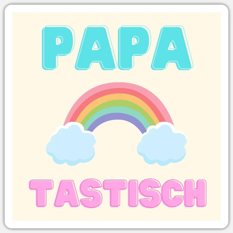 papatastic - Rainbow (Rainbow) Version Sticker size S (10 x 10 cm)