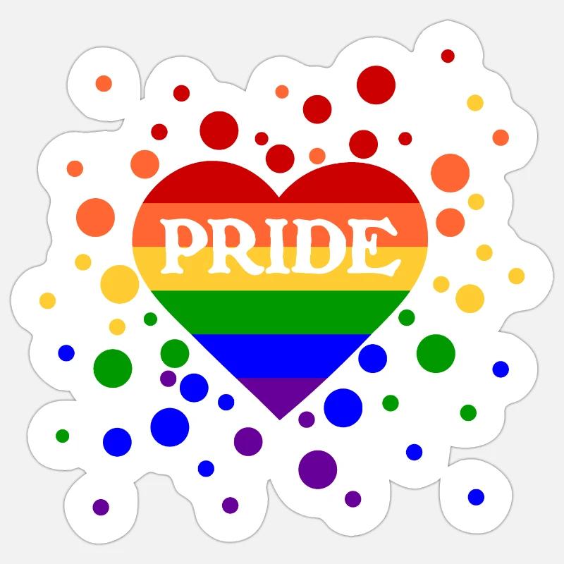 Pridedot - Sticker size S (10 x 10 cm) - white matte