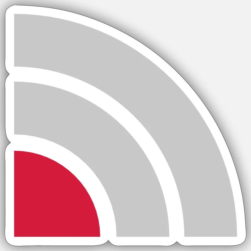 Mobile Phone Icon Wifi Connection Problems Sticker size S (10 x 10 cm)