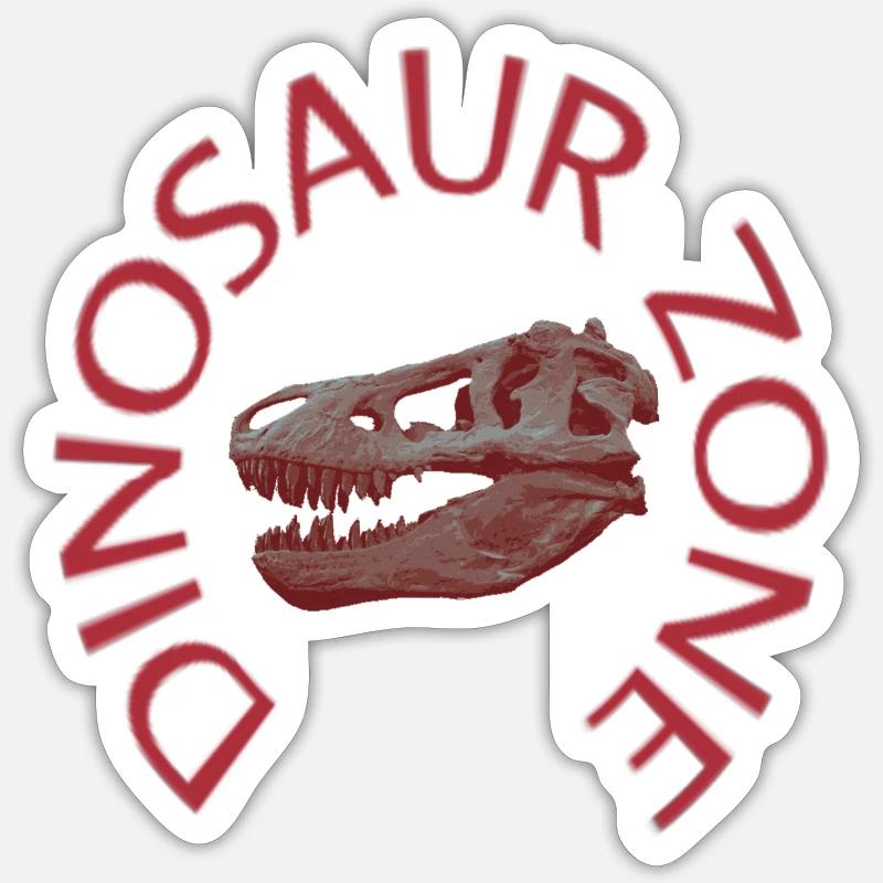 Dinosaur Zone Sticker Größe S (10 x 10 cm)