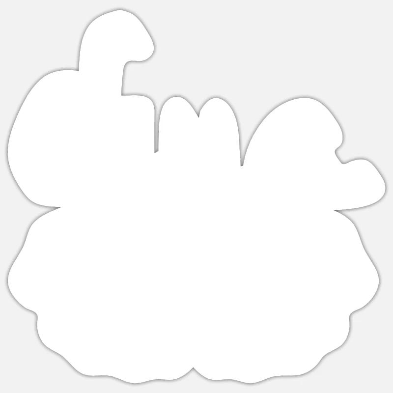 dua - doah - Sticker size S (10 x 10 cm) - white matte