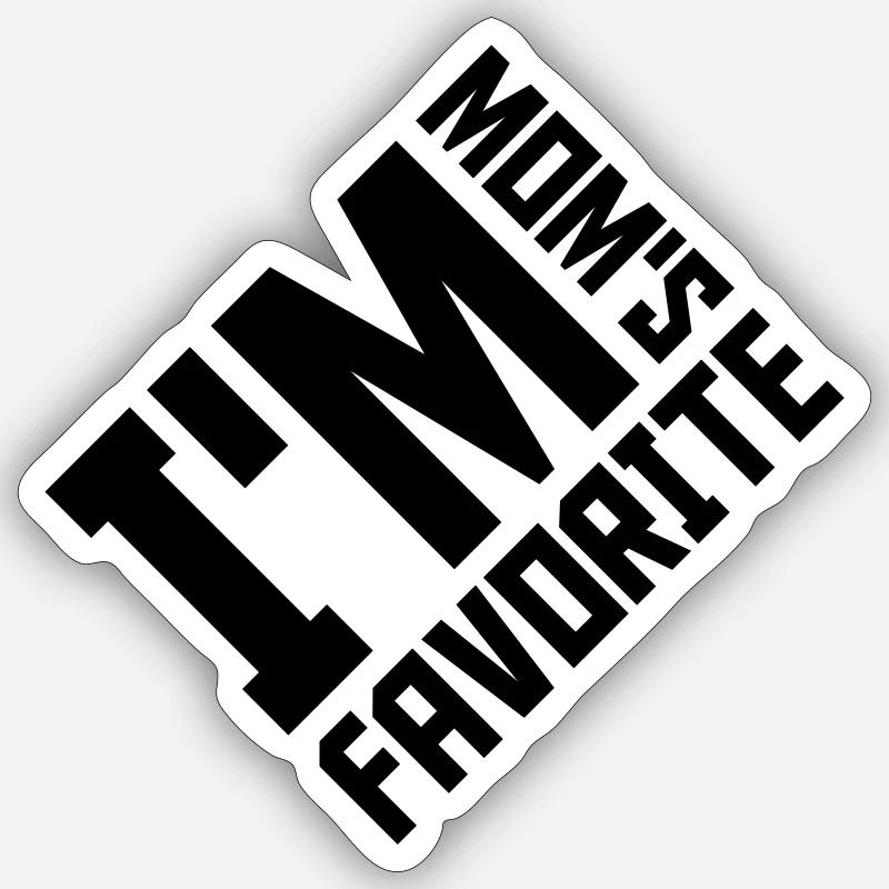 Je suis maman s - Sticker taille S (10 x 10 cm) - blanc mat