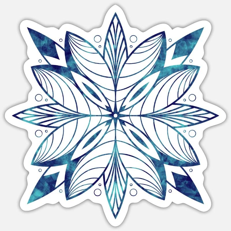 Crystal - Sticker taille S (10 x 10 cm) - blanc mat